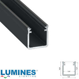 Алуминиев профил за LED лента 3 метра Lumines Lighting 10-0092-30 Y