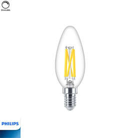 Филамент LED крушка E14, 5.9W, 806lm, 2200-2700K, CRI90, димируема, Philips 871951444957200