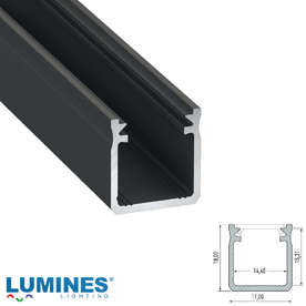 Алуминиев профил за LED лента 2 метра Lumines Lighting 10-0092-20 Y