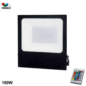 RGB LED прожектор 100W ACA Q100RGBW, 230VAC, IP66, 110°, опционално радио управление