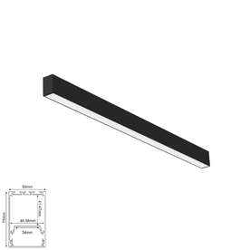LED линейно тяло за повърхностен монтаж Aca Lighting MILO2540HOB