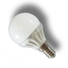 LED крушки Е14 V-TAC, 4W, 220V, 2700K, 320lm, 160°