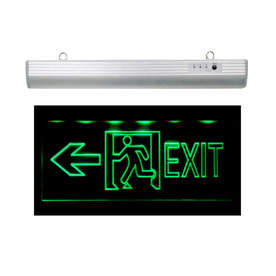 EXIT LED табела със стрелка наляво, 220V, 3W,  IP21, aлуминий/поликарбонат, светене в авариен режим 2 часа