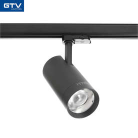 Релсов LED прожектор GTV Zoom LD-30W1538ZLN-NB0 30W 4000K 3000LM РЕГУЛИРУЕМ ЪГЪЛ 15-38° ЗА ШИНА 4 ЛИНИИ