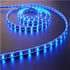 LED ленти 12V Optonica, 4.8W/m, тип диоди 3528, 60 SMD/m, синя светлина, гъвкави