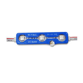 LED модули 12VDC, 1.2W, синя светлина, диоди SMD5050, 88lm/PC, 160°, IP65
