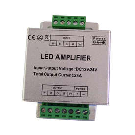 Усилватели за RGB+W LED ленти 288W, 12-24V, 24A, IP21, метал