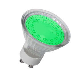 Цветни LED лунички 3W, GU10, 220V, SMD, зелена светлина