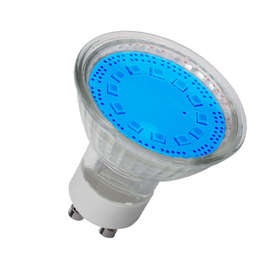 Цветни LED лунички 3W, GU10, 220V, SMD, синя светлина