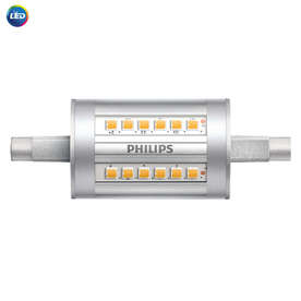 Led лампа за прожектор Philips R7S 78мм, 7.5/60W, 220V, 3000K, 950lm, 300°, А++