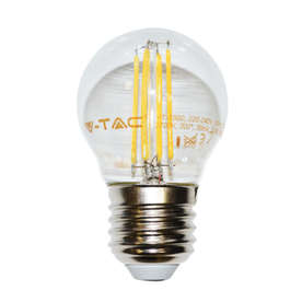 Винтидж LED Крушка - 4W Filament Patent E27 G45 Топло Бяла Светлина