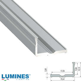Г образен алуминиев профил за LED лента 3 метра Lumines Lighting 10-0054-30