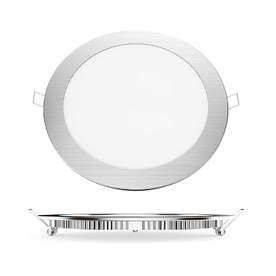 LED панел за вграждане ACA PLATO1830RNM, 220V, 18W, 3000K, 1400lm, цвят сатен хром