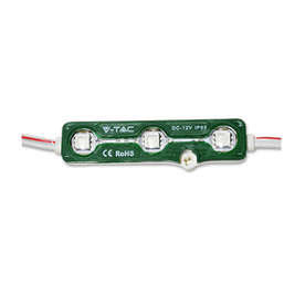 LED модули 12VDC, 1.2W, зелена светлина, диоди SMD5050, 88lm/PC, 160°, IP65
