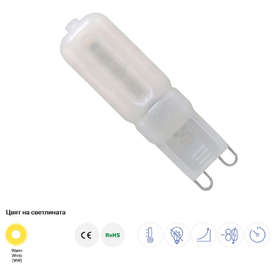 LED крушка G9 5W 220V 420LM 2800K Optonica 1637