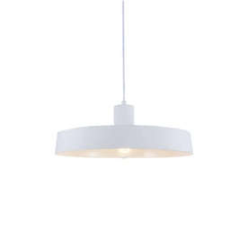 Пендел ACA Lighting Domenica OD5392WH 220V IP20 посък дизайн в цвят бял мат и фасунгa 1xЕ27