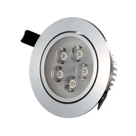 LED ЛУНА ЗА ВГРАЖДАНЕ 5W, 220V, IP20, 6000K, 400lm, 120°