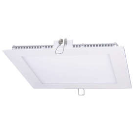 LED панели за вграждане, бяло квадратно тяло, 24W, 220V, топла бяла светлина 3000K, 1600lm, 120°