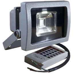 LED прожектори RGB 10W, 220V,120°, IP65, RF