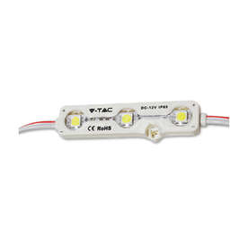 LED модули 12VDC, 1.2W, 6000К, диоди SMD5050, 88lm/PC, 160°, IP65