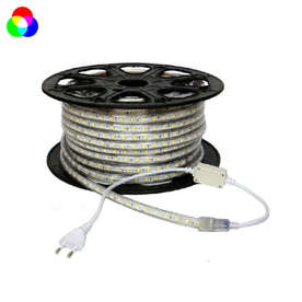 RGB LED ленти 220V Optonica, 4.8W/m, тип диоди SMD3528, 60 SMD/m, гъвкави, IP44, рязане на 1 метър
