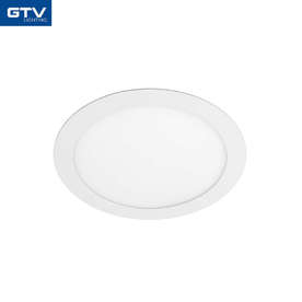 LED панел за вграждане GTV ORIS PLUS LD-ORW13W-CBP, 220V, 13W, 1020lm, 3000K, 120°, IP20, aлуминий/акрил, бяло тяло