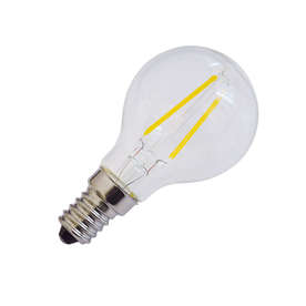 LED крушки филамент E14, 2W, 220V, бяла светлина, 200lm, 300°, тип G45