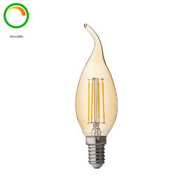 Filament димируема LED крушка E14 Ultralux LFF41425D 4W 220V 2500K