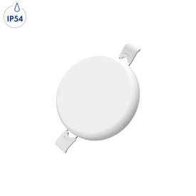 IP54 LED панел за вграждане, кръг 9W, неутрална 4200K светлина, ъгъл на излъчваната светлина 180° градуса, алуминий/поликарбонат, бял