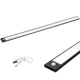 Oсветително тяло на батерия LED 4W 320lm 4500K 5V 1A батерия 3.7V 2200mAh ключ on/off или Auto режим с PIR сензор и с USB кабел за зареждане LVT 0431
