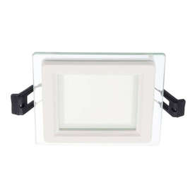 LED стъклен панел за вграждане VITO LENA-SG 100x100x40mm 6W 600Lm 6000 квадрат