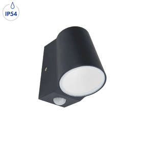 Външно осветително тяло със сензор Aca Lighting Simore LG0509GPIR 220V, 6W, 400lm, 3000K, IP54