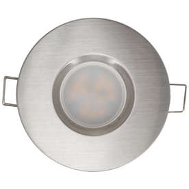 LED луна за вграждане IP44, 6.5W, 220V, 4200K неутрална светлина, SMD2835, сатиниран никел