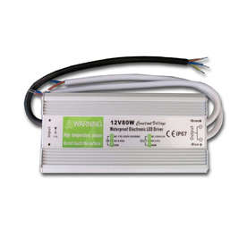 LED захранване 72W, 220V/12VDC, 6А, алуминий, влагозащита IP67