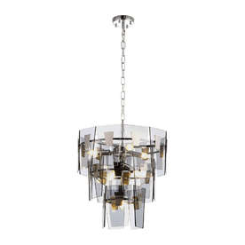 Viokef Isabella 4309101  – Елегантен полилей с класически дизайн от метал и стъкло