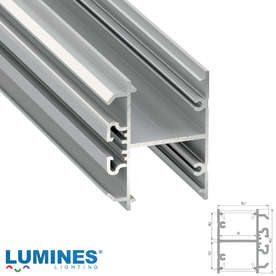 Двустранен алуминиев профил за LED ленти 3 метра Lumines Dopio 10-0194-30