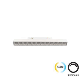 Магнитен линеен LED прожектор 48VDC 14W 1041lm 3000K 24⁰ CRI83 димируем Viokef Lighting 4244407