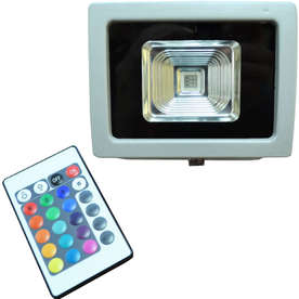 LED прожектори RGB с инфраред управление, 10W, 220V, RGB светлина, 120°, IP65
