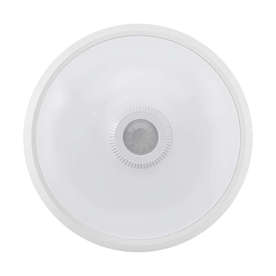 LED плафониера с PIR сензор Ultralux SPLP1642 за движение, кръг, бяла, 16W, 4200K, 220-240V AC, неутрална светлина, IP20