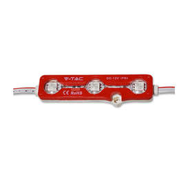 LED модули 12VDC, 1.2W, червена светлина, диоди SMD5050, 88lm/PC, 160°, IP65