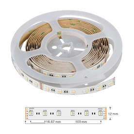 Професионална LED лента 24VDC 19.2W/m RGB+4200K 60LED/m Ultralux PN5060RGBW