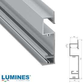LED профил за вграждане в гипсокартон 3 метра Limines Lighting FLARO 10-0444-30