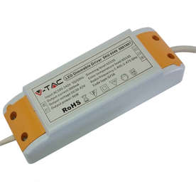 LED димиращо захранване 36W V-TAC 220V/30-42VDC, пластмаса, за LED панели 36W 3 в 1