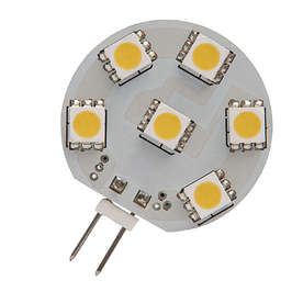 LED крушки G4, 1W, 3000K, 12VDC, 72lm, 120°
