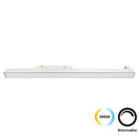 Магнитен линеен LED прожектор 48VDC 31W 999lm 3000K 110⁰ CRI85 димируем Viokef Lighting 4244305