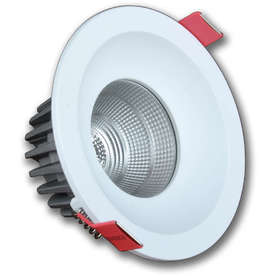 LED луна за вграждане 9W, 220V, 4500K неутрална светлина, 900lm, 90°, COB Bridgelux диод, IP21