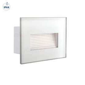 Архитектурно oсветително тяло за осветяване на стъпала Kanlux GLASI LED 3W P NW-W 33693, 220V, 3W, 140lm, 4000K, IP44