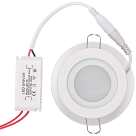 LED панели за вграждане UltraLux LPRG1035627, 6W 2700K 120° стъклен