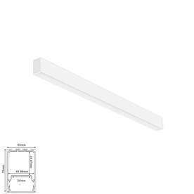 LED линейно тяло за повърхностен монтаж Aca Lighting MILO2540HOW