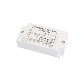 Слим захранване за LED лента 8W, 220-12VDC, 0.67A, IP20, пластмасов корпус